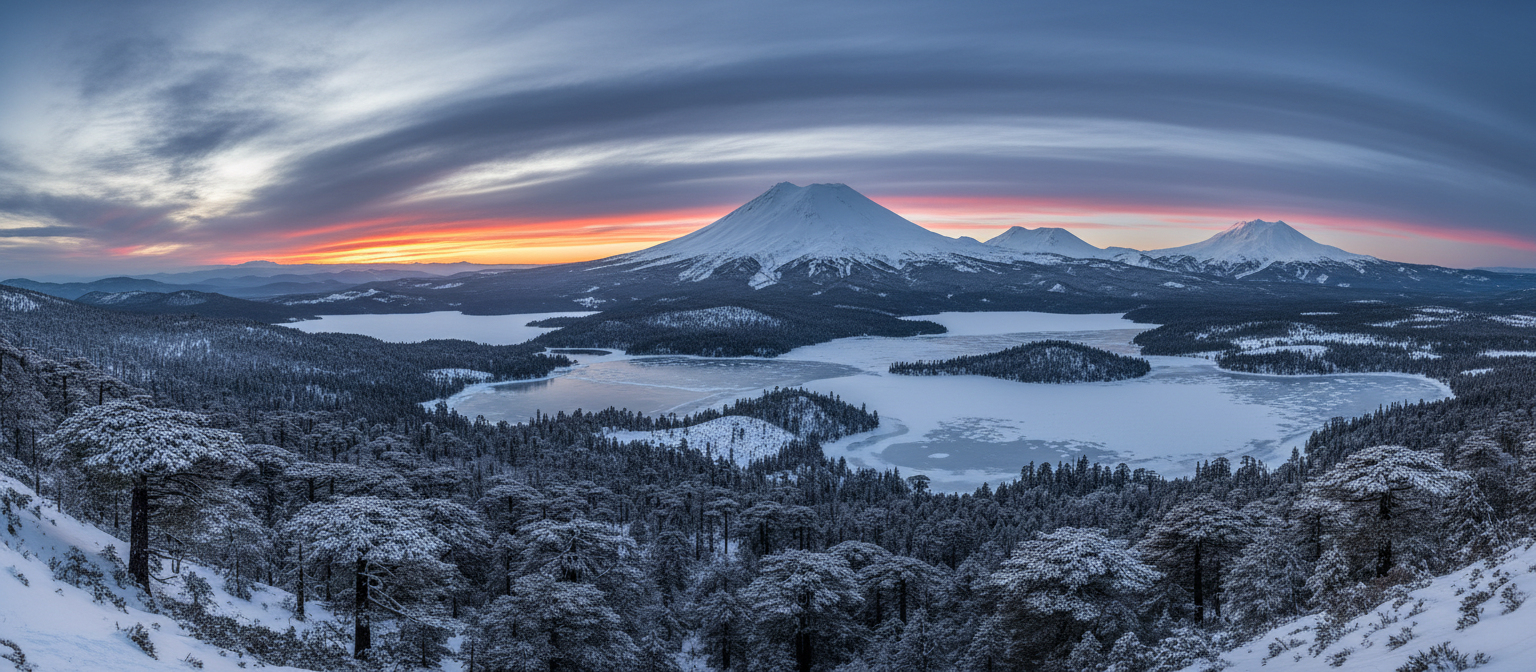 Región de La Araucanía en invierno