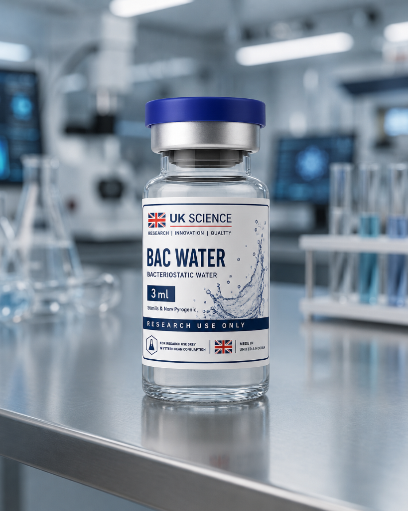 BAC WATER research peptide 3MG — Recovery | >99% HPLC-verified purity | UK Science Israel