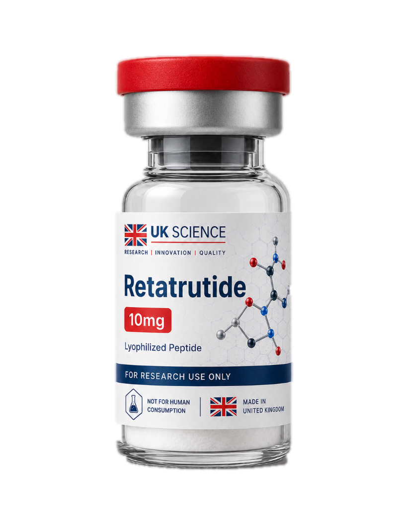 Retatrutide research peptide 10MG — Weight Loss | >99% HPLC-verified purity | UK Science Israel
