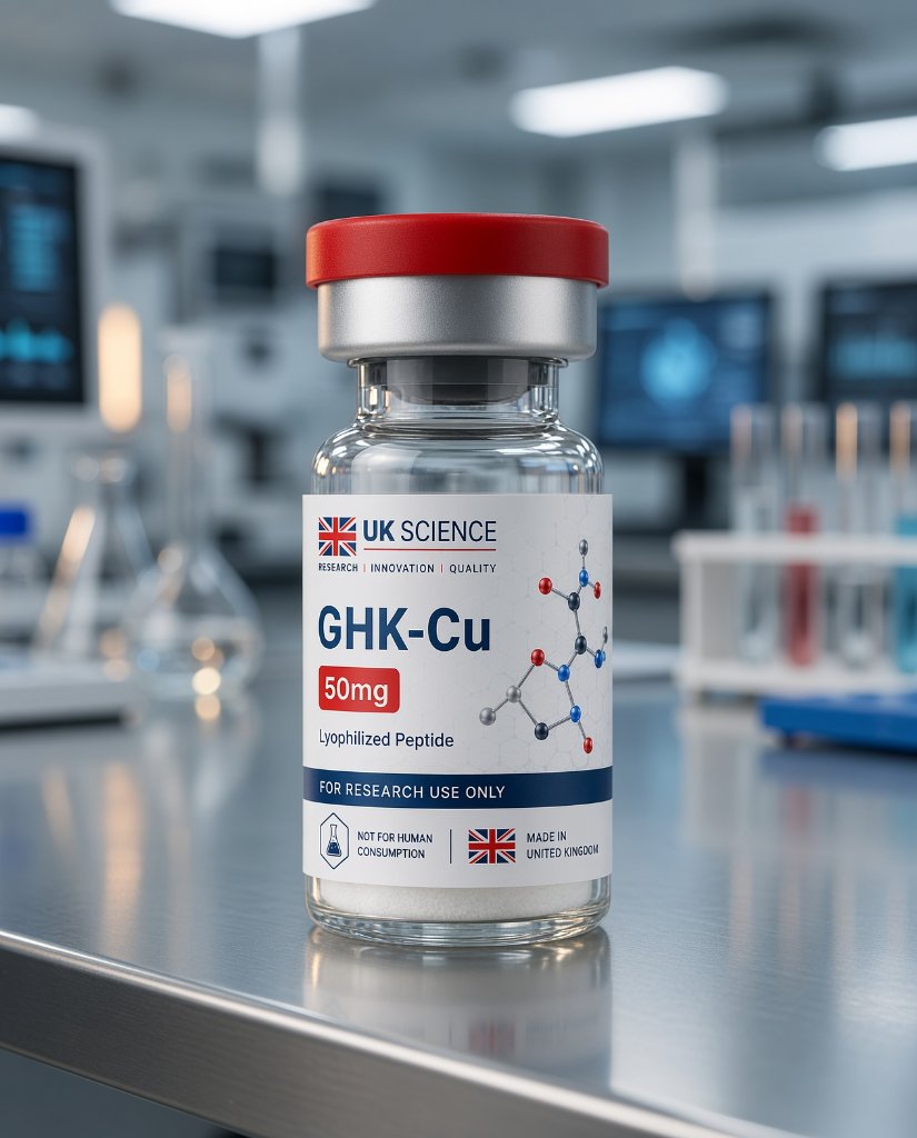 GHK-Cu research peptide 50MG — Anti-Aging & Skin | >99% HPLC-verified purity | UK Science Israel