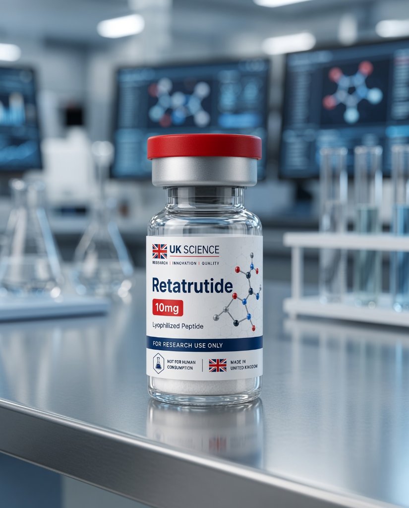Retatrutide research peptide 10MG — Weight Loss | >99% HPLC-verified purity | UK Science Israel