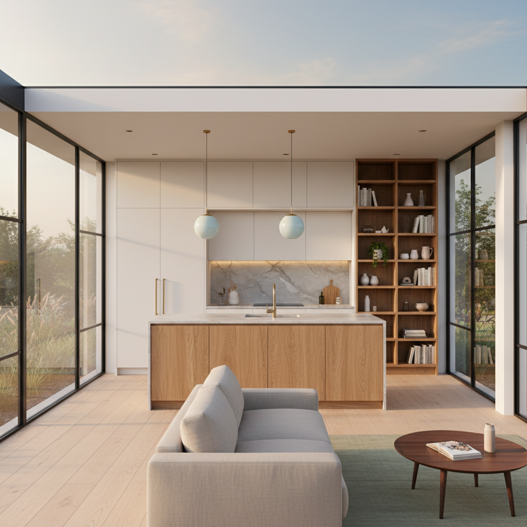 Open-Plan Living & Kitchen