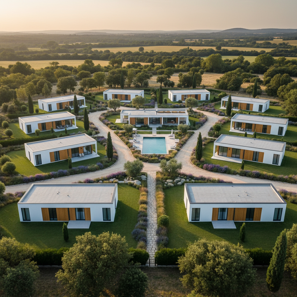 Aerial view of Serenity Portugal Village