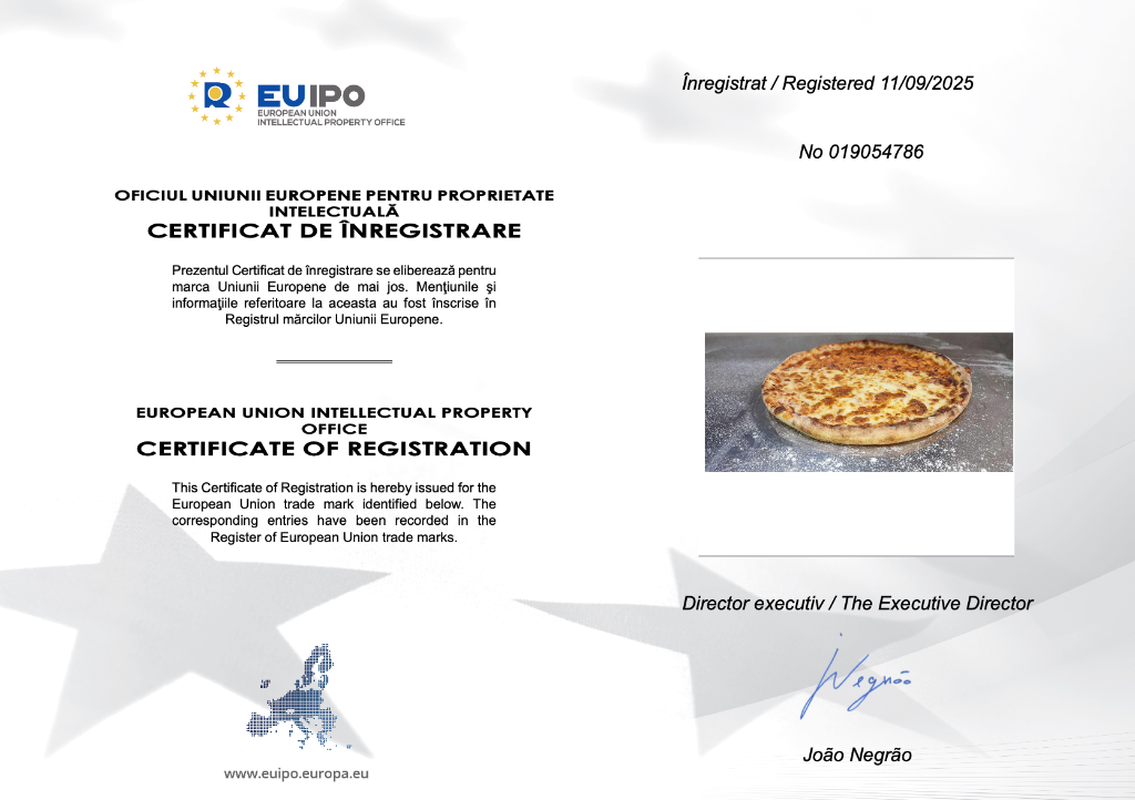 EUIPO Certificate page 1