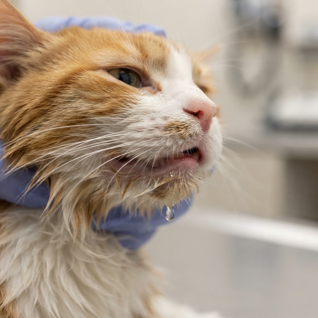 Why Is My Cat Drooling? 7 Causes & When to Worry