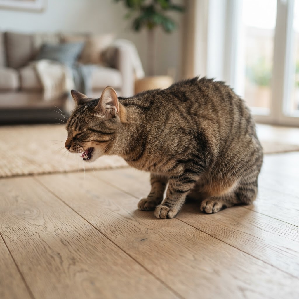 Cat Vomiting Hairballs - When Is It Too Much?