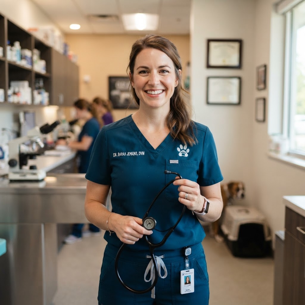 Licensed veterinarian ready to chat