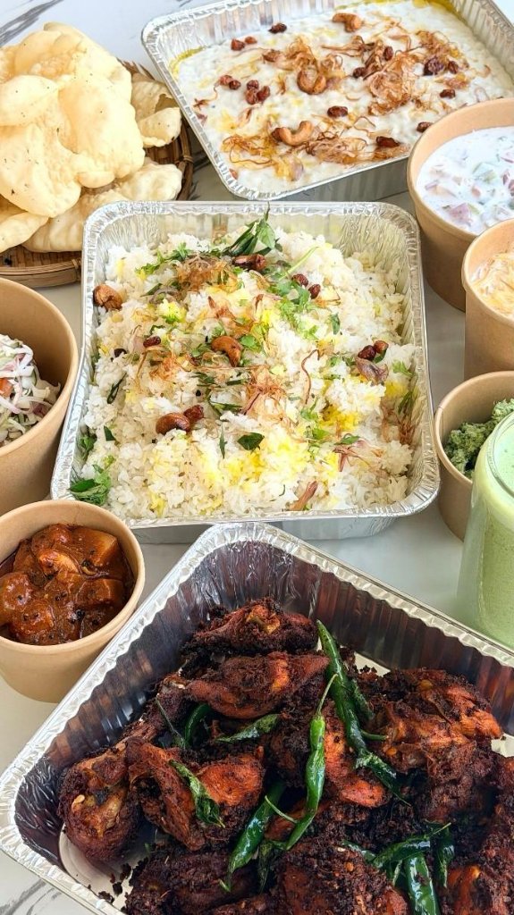 Perfectly layered Dum Biriyani, ready to serve 🍚✨