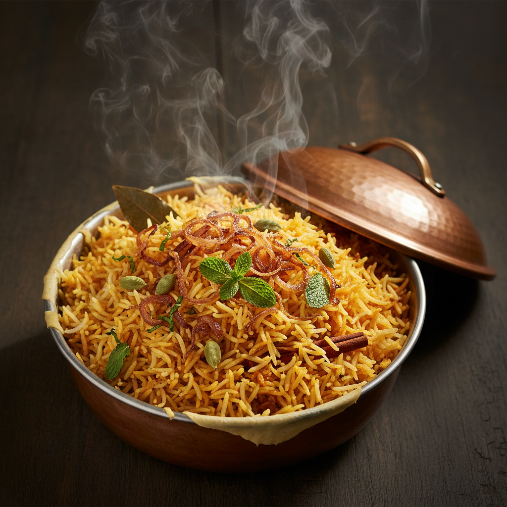 Simple Biryani Rice at Home
