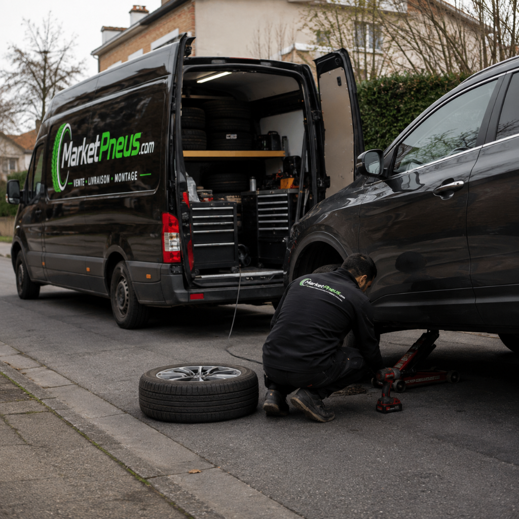 Montage de pneus à domicile