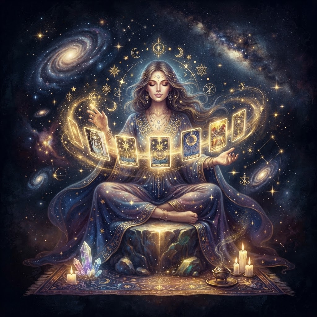 Le murmure des cartes : Guide sacré pour débuter avec le Tarot et les Oracles