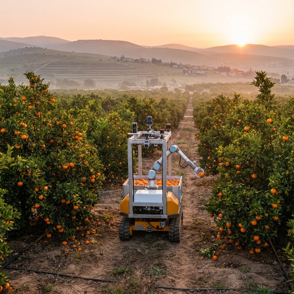 The Robot in the Orange Grove