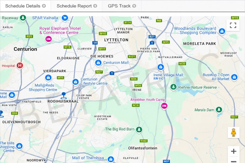 ePatrol Pro GPS track mapping interface