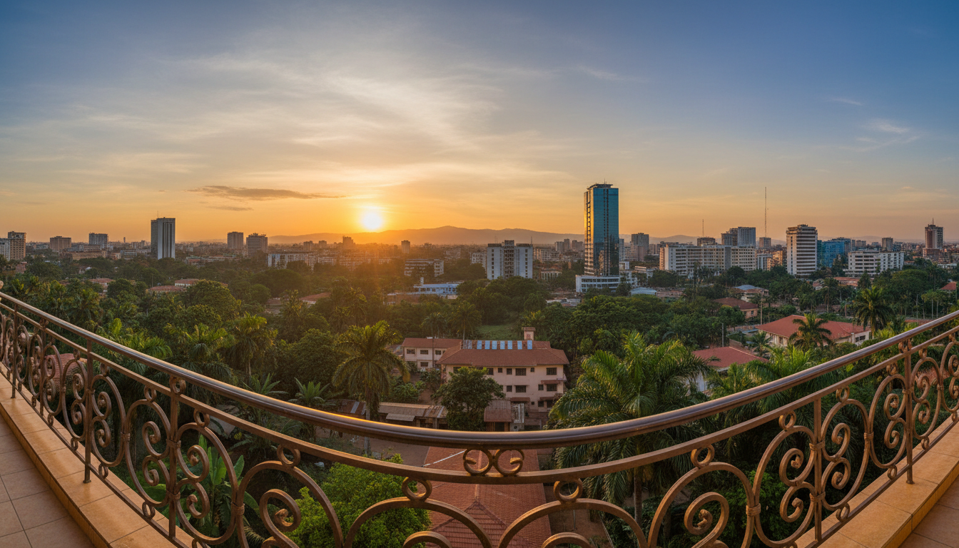 Yaoundé skyline from The Retreat