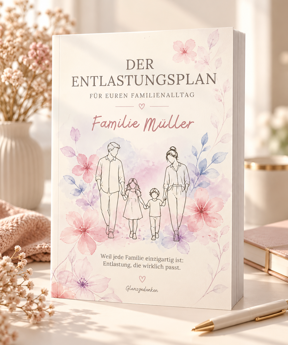 Der Entlastungsplan – individuelles Spiral-Workbook von GlanzGedanken