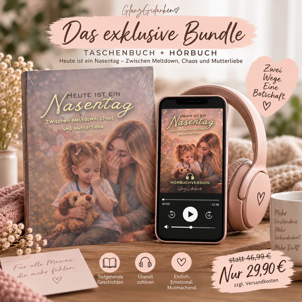 Heute ist ein Nasentag – Taschenbuch + Hörbuch Bundle