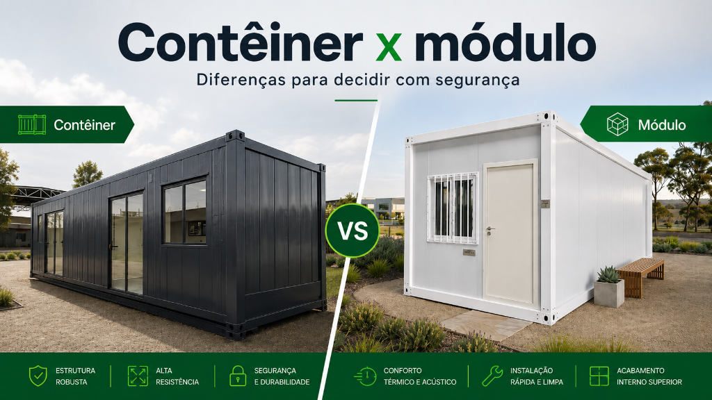 Contêiner x módulo: como escolher com segurança