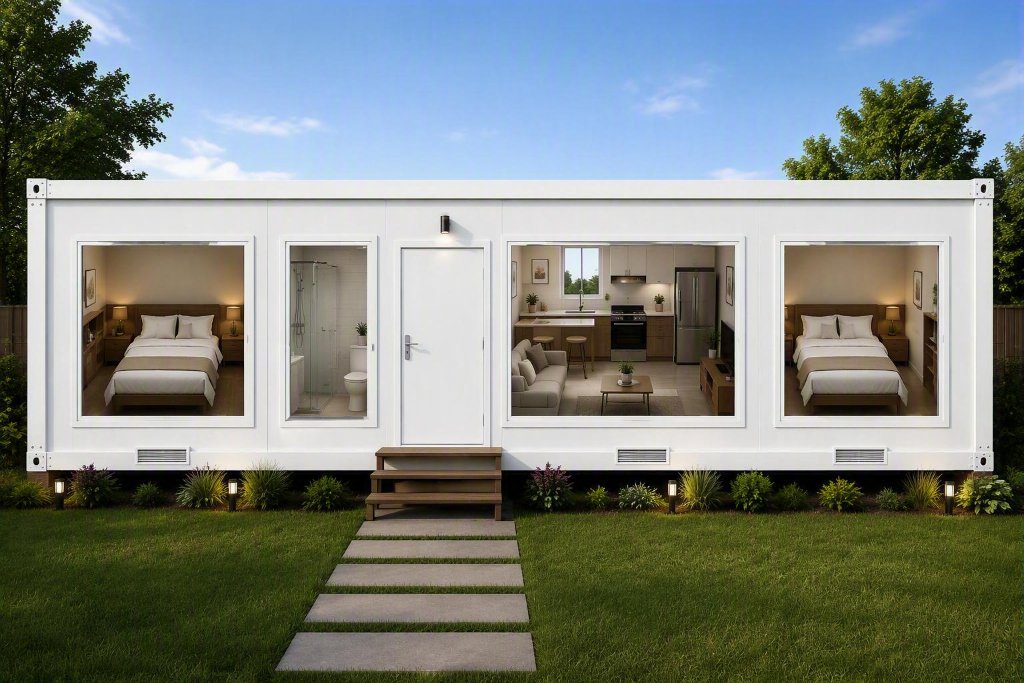 Módulo habitacional moderno - Casa Modular SC