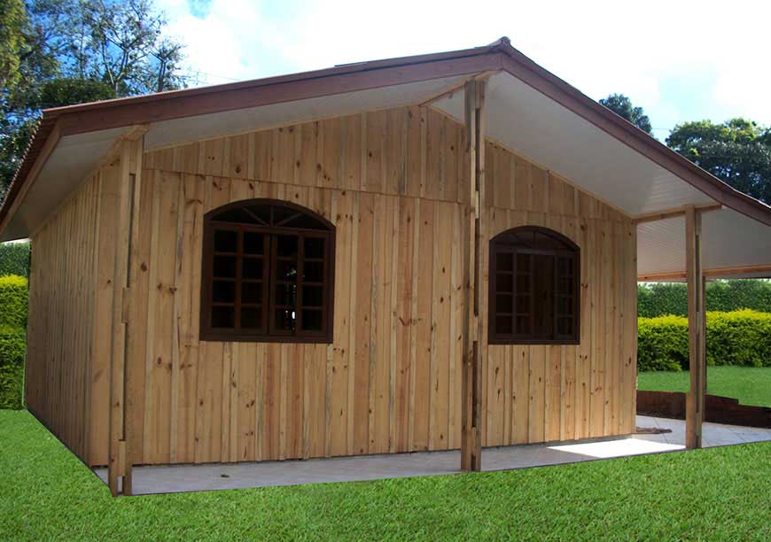 Casa de madeira tradicional