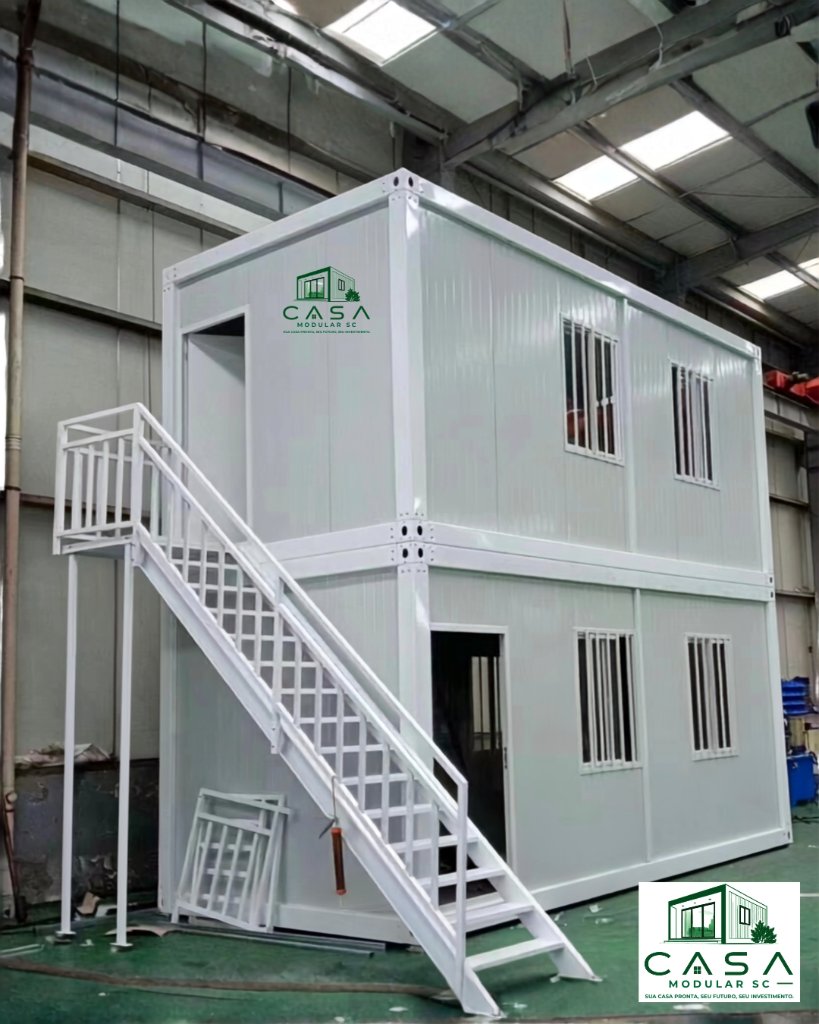 Casa modular dois pavimentos fabricada em Joinville