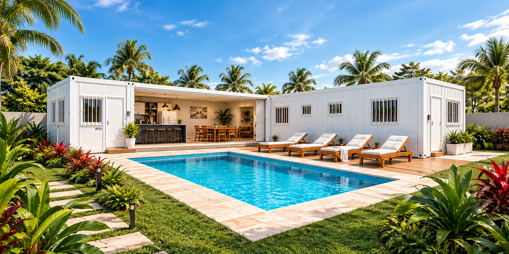 Casa Modular 3x6 com Piscina: um Projeto Moderno, Funcional e Inteligente