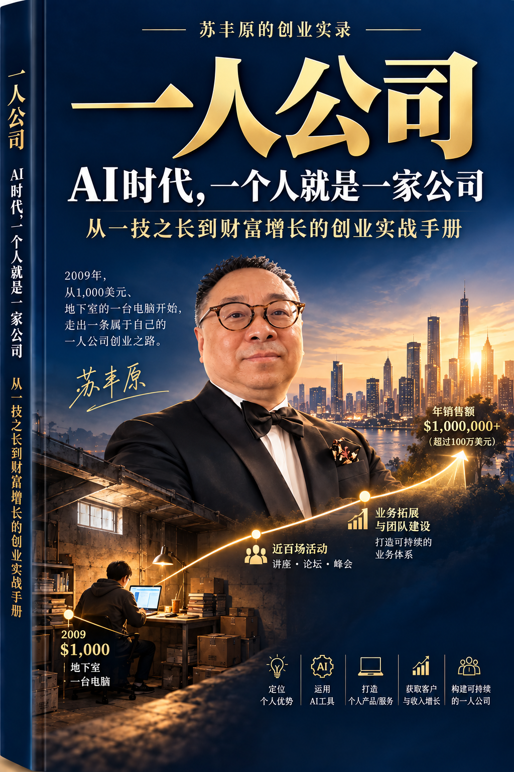 《一人公司：AI时代，一个人就是一家公司——从一技之长到财富增长的创业实战手册（2026年版）》