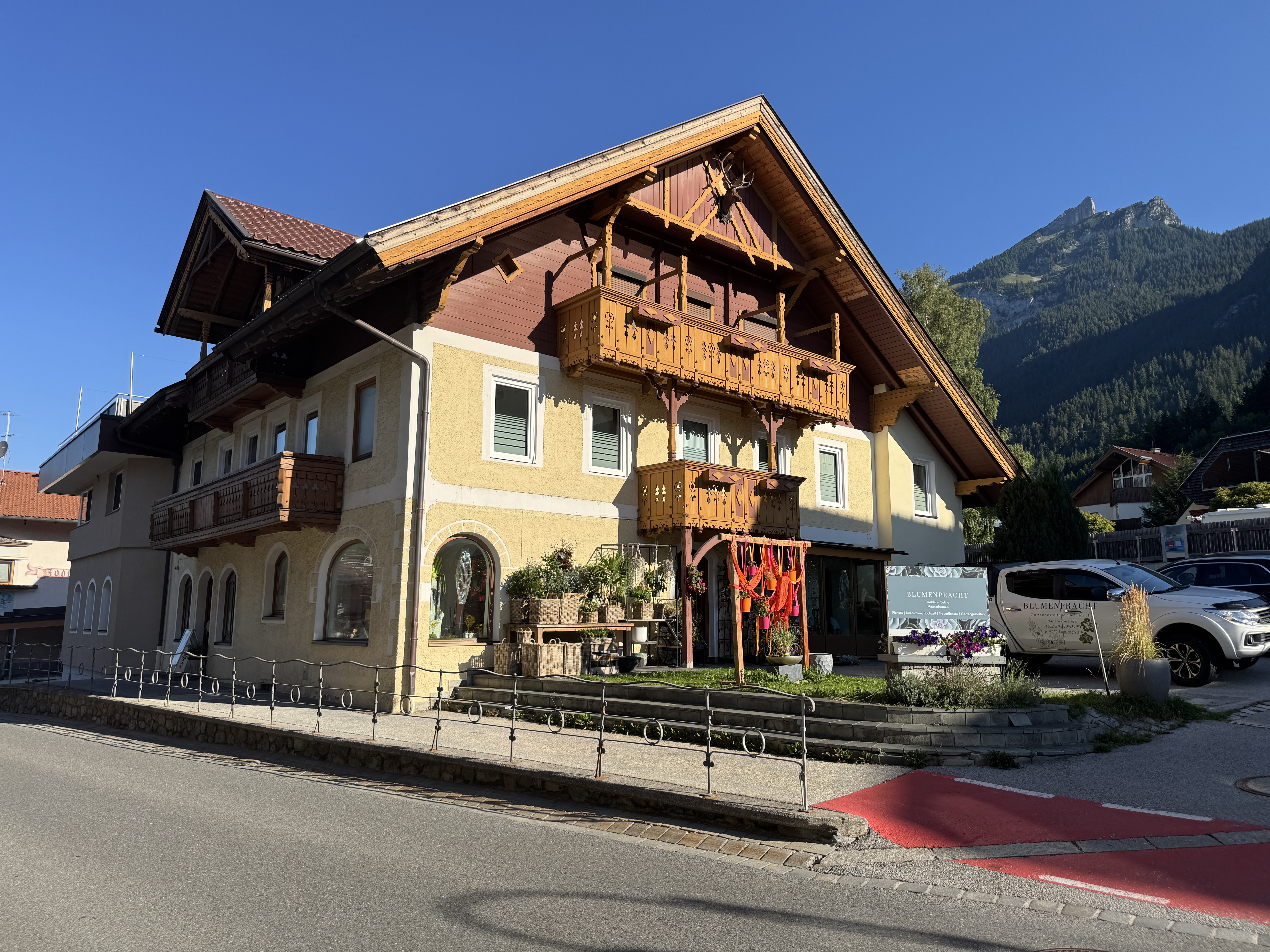 Ansicht von Schwaz / Innsbruck kommend