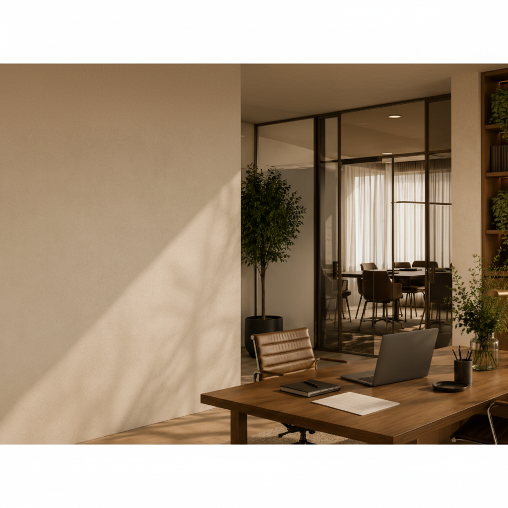 Warm minimal workspace