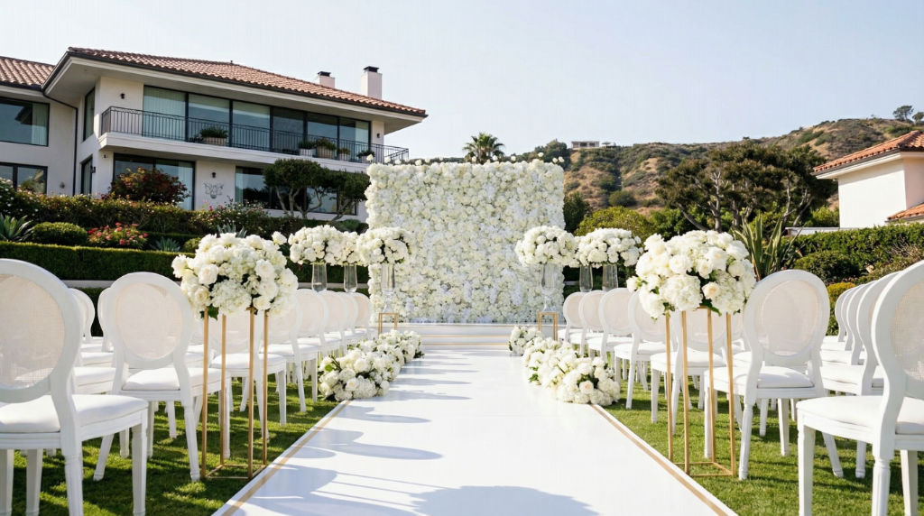 Floral event setup