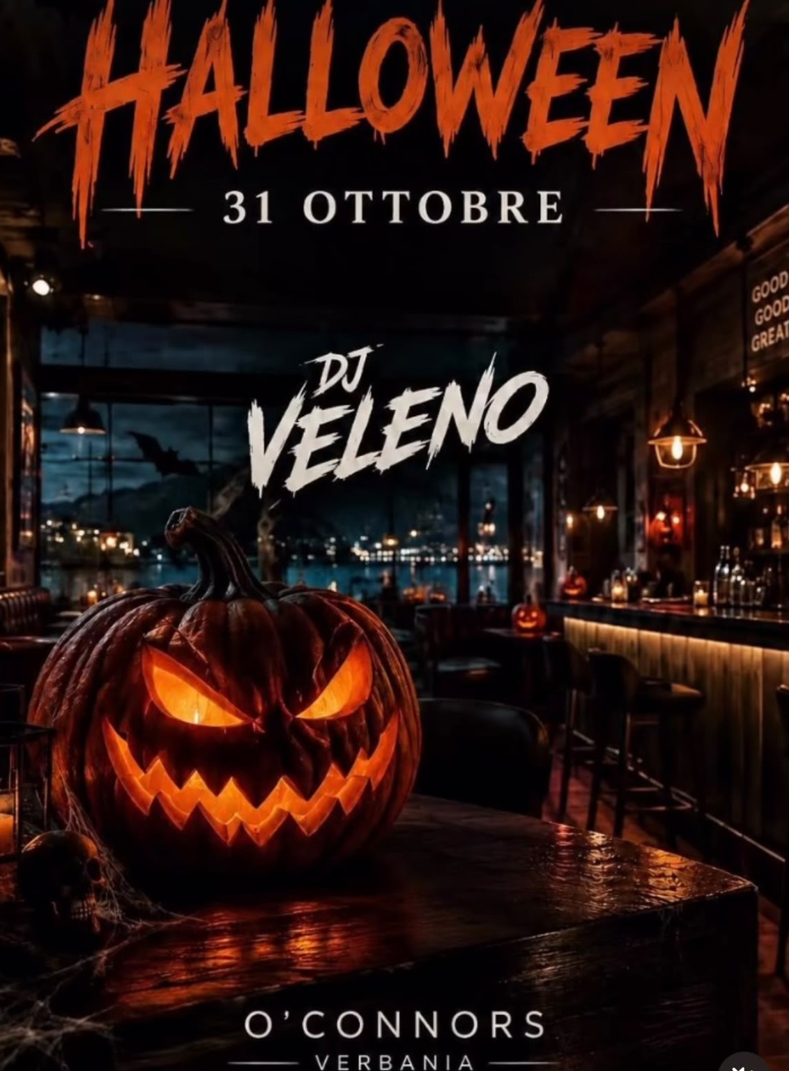 Halloween con DJ Veleno | O'Connors Verbania