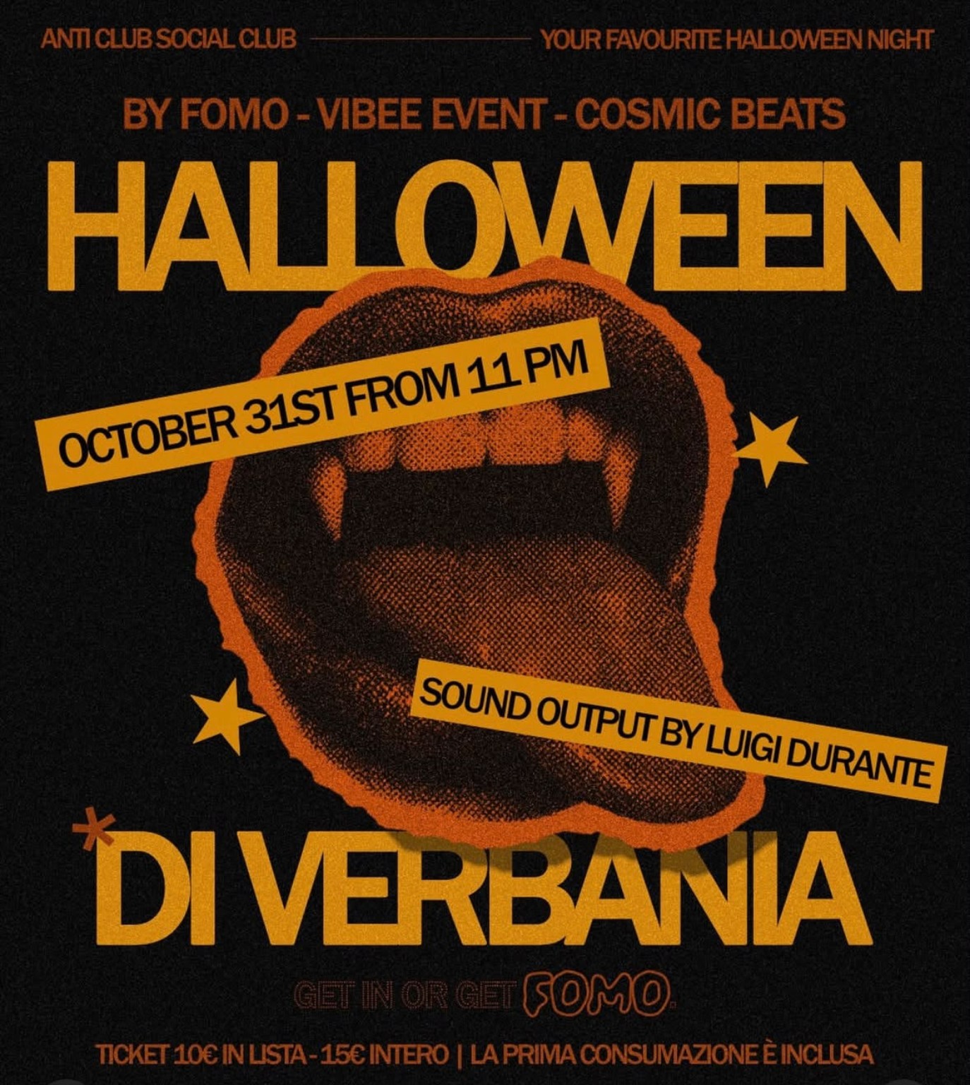 Halloween di Verbania – Cosmic × Vibee × FOMO | Colorais