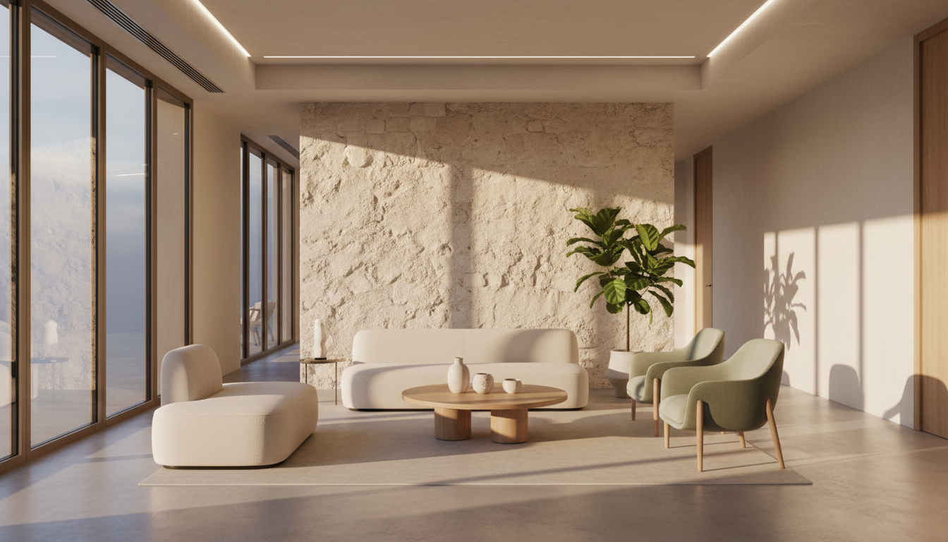 Modern wellness clinic interior with natural light