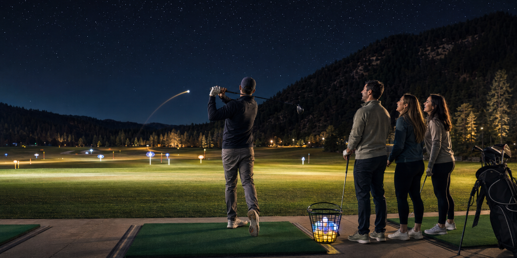 Driving Range After Dark