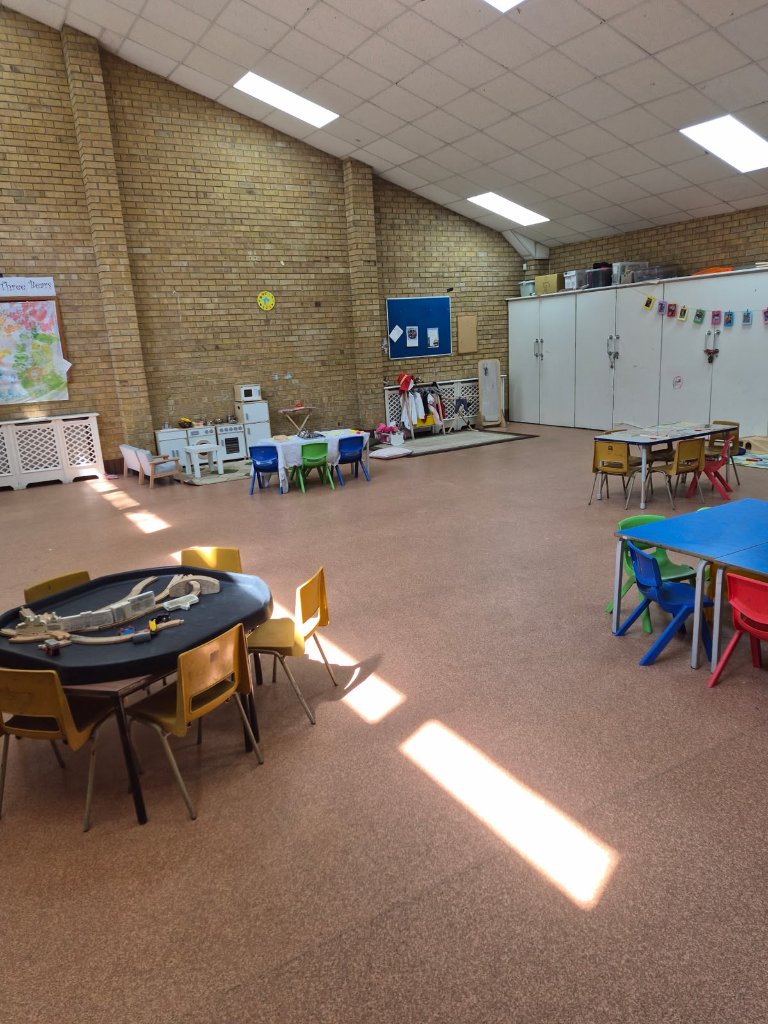 Open-plan nursery room interior at Morning Glory Pre-School