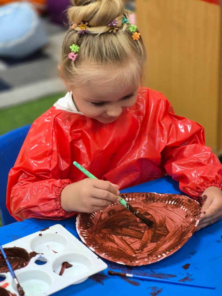 Children taking part in creative play at our pre-school