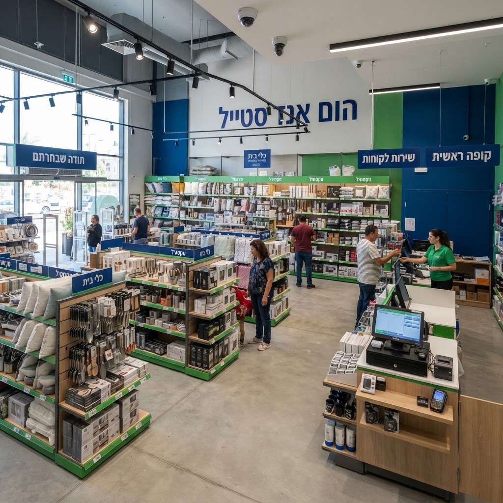 מניעת גניבות בחנויות - חנות קמעונאית מוגנת בטכנולוגיית אבטחה ומערכת ניטור חריגות