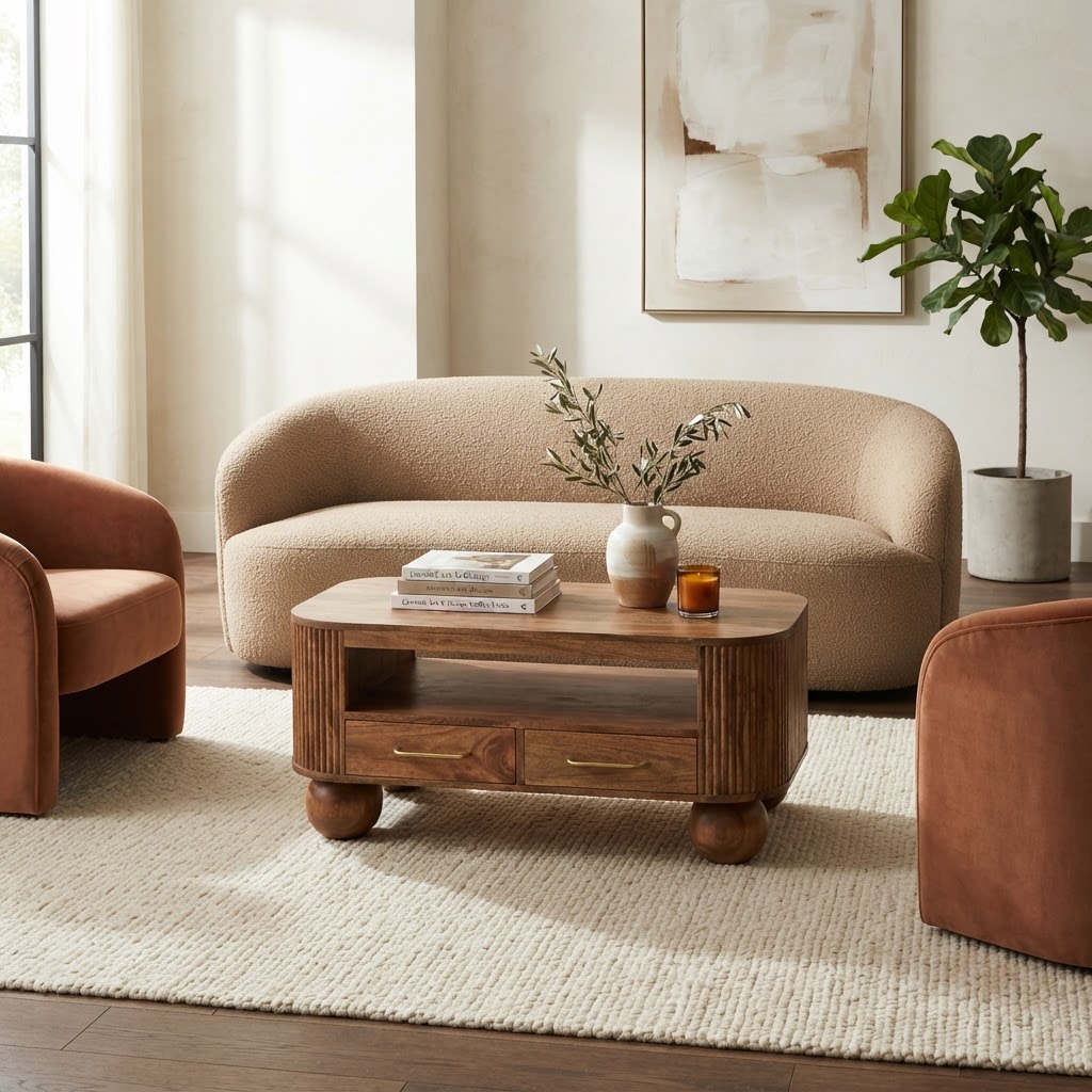 Briarwood Fluted Coffee Table