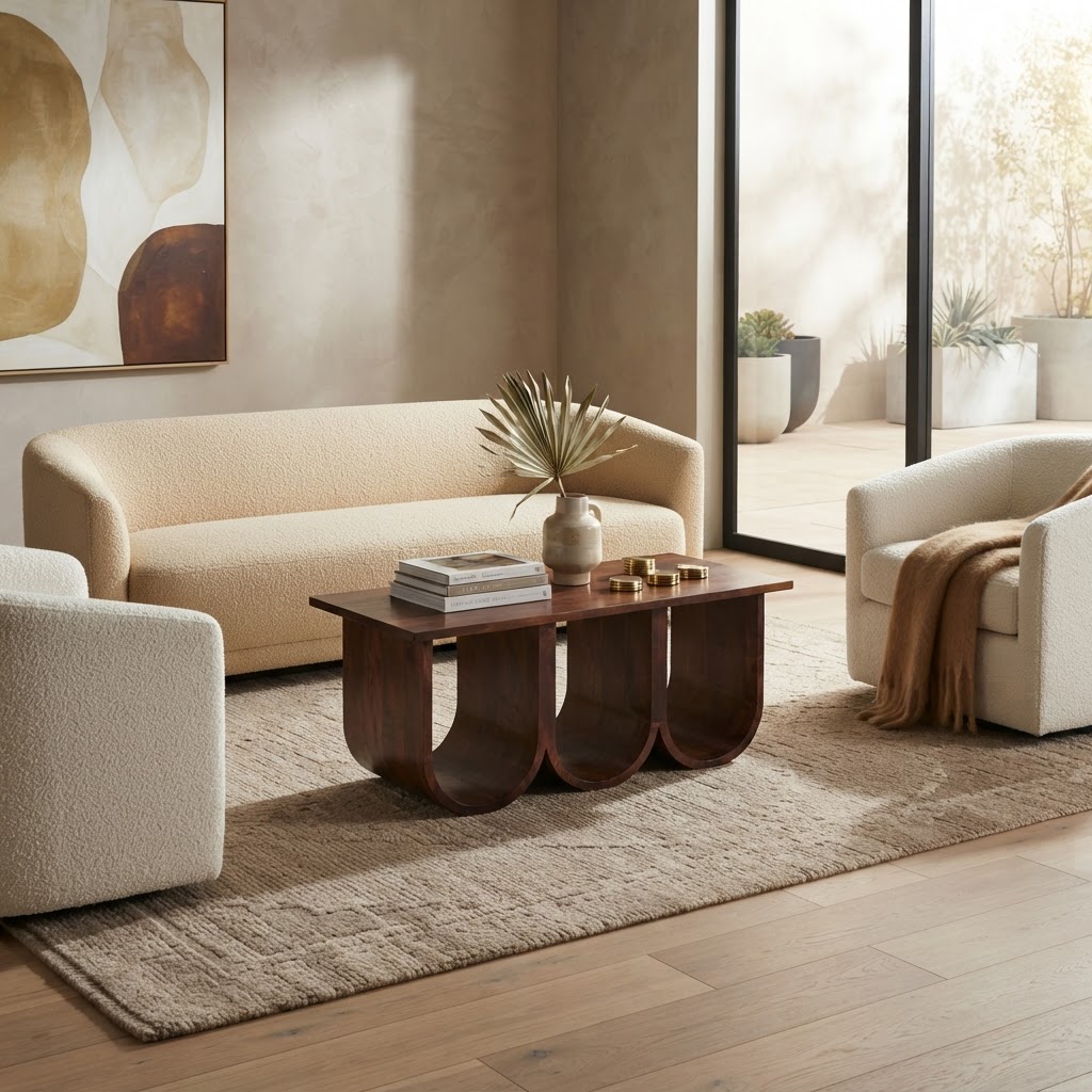 Triple Open Style Coffee Table