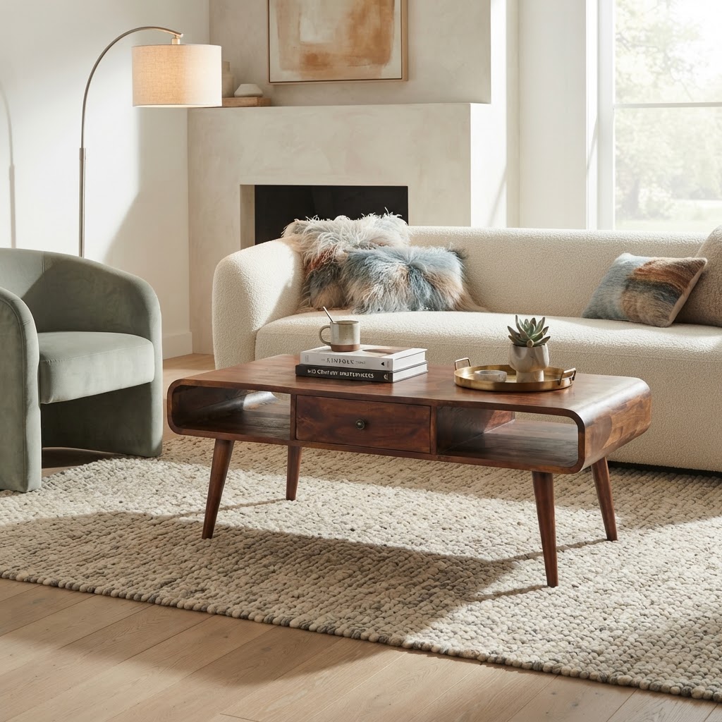 Avora 2 Drawer Chestnut Coffee Table