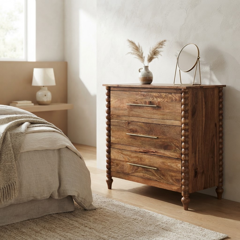 Spindle 3-Drawer Chest