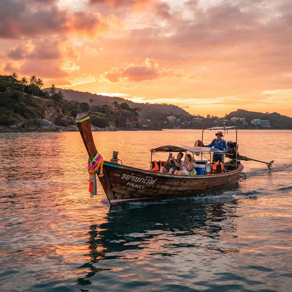 Sunset island destination