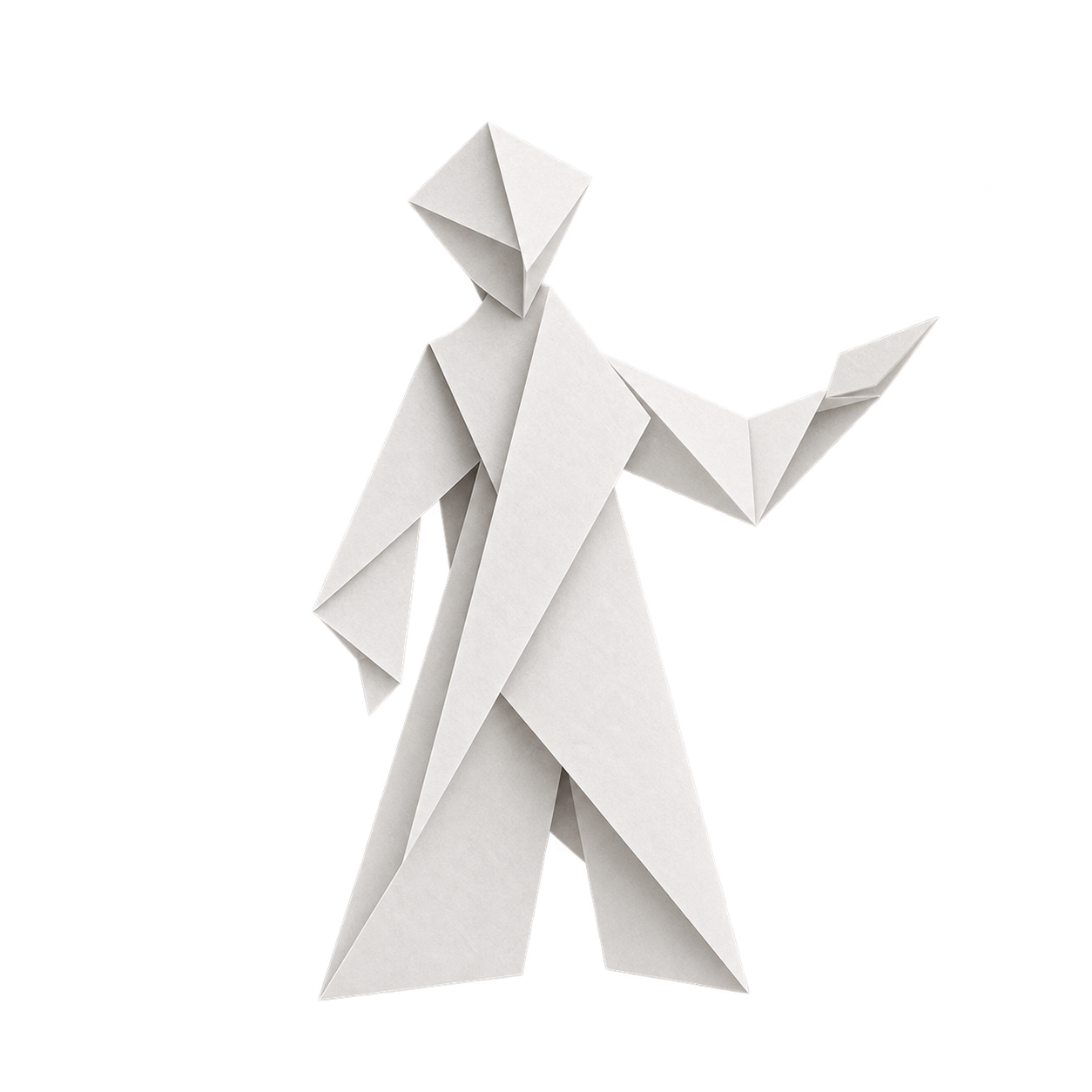 Origami figure representing generosity