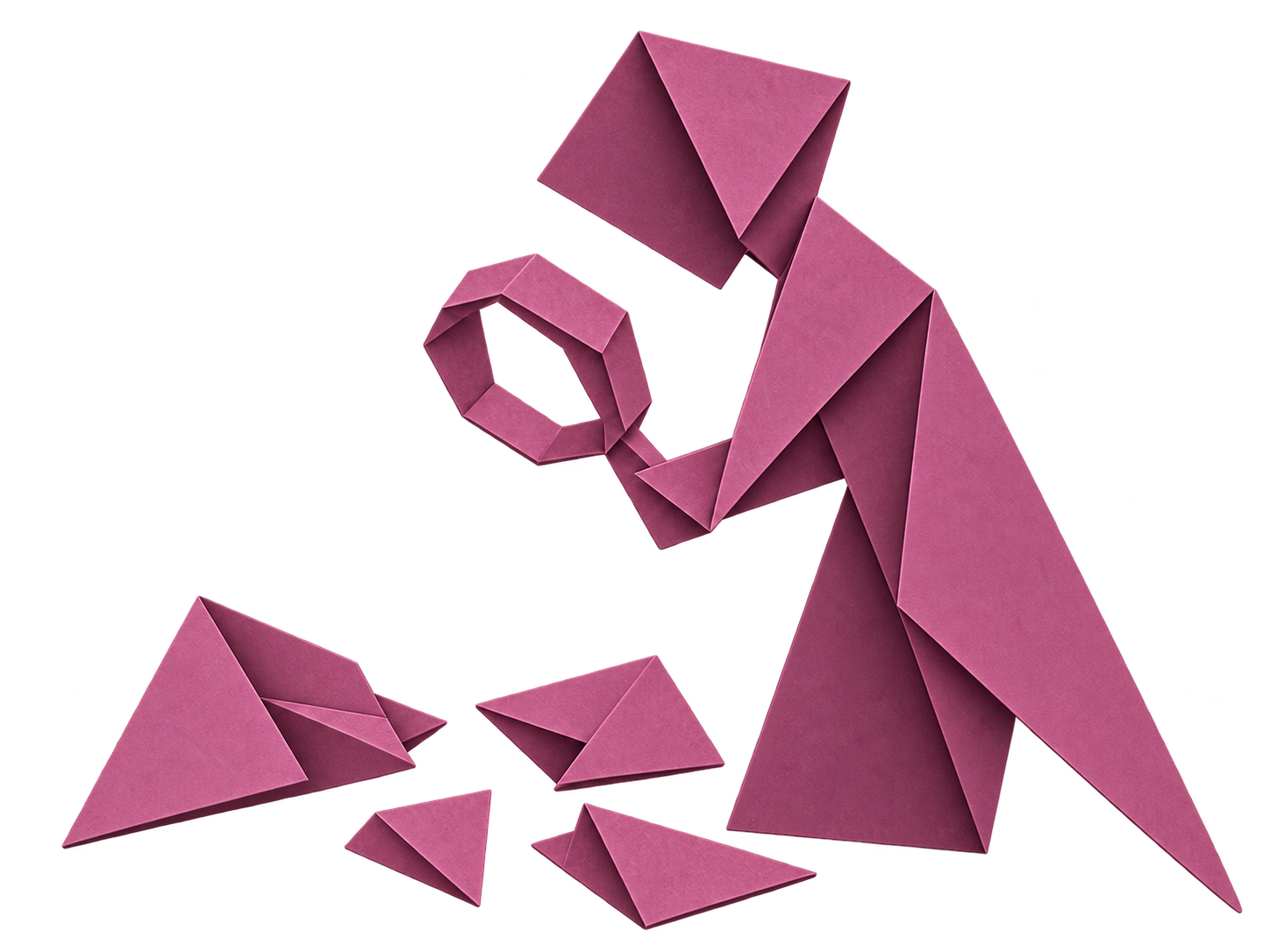 Origami specialist representing research and insight