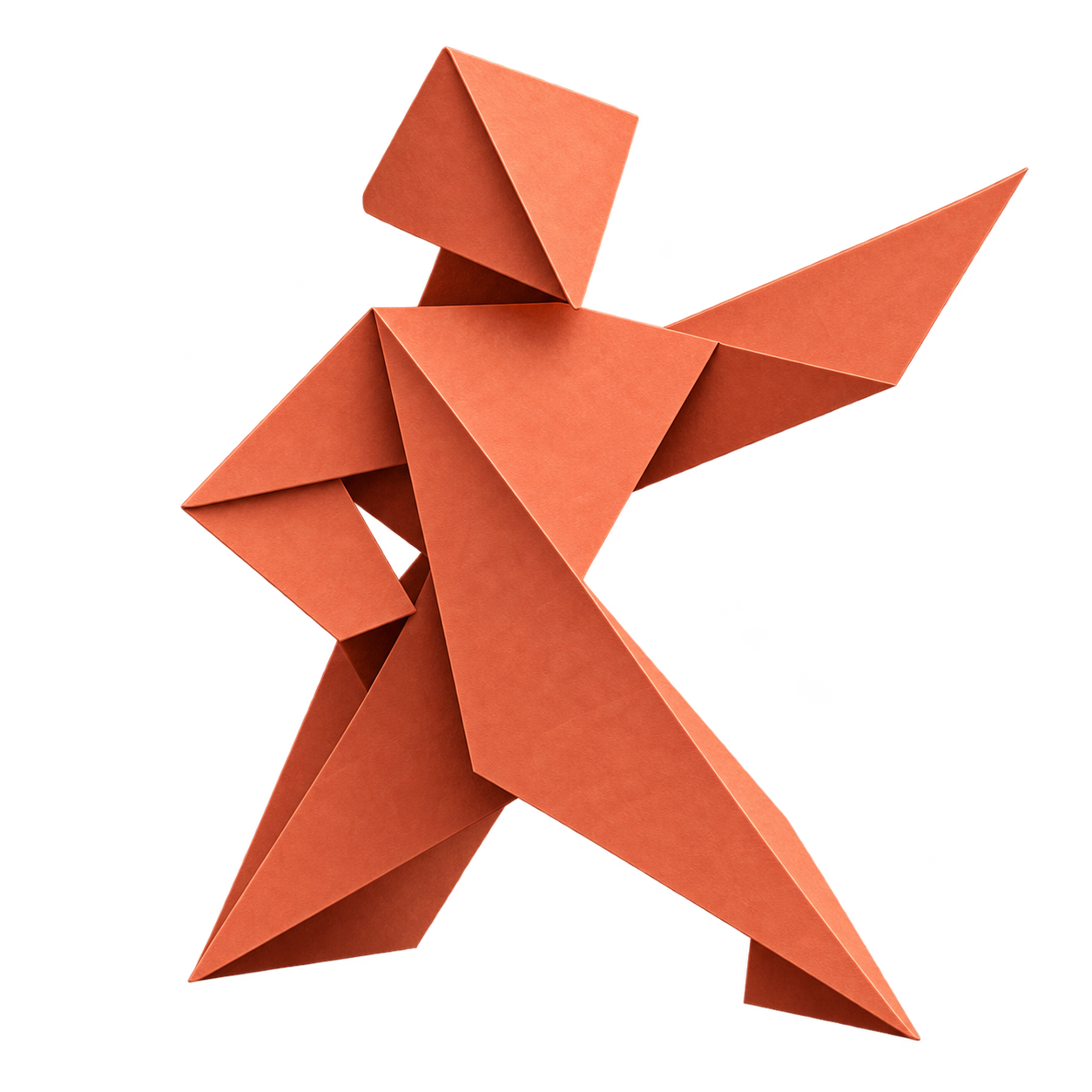 Origami figure representing senior expertise
