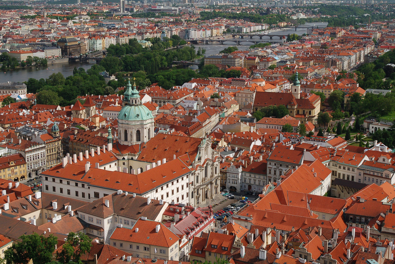 Prag — Altstadt von oben