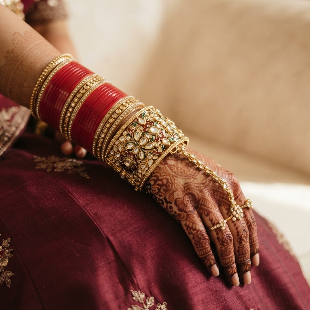 Wide Kada & Statement — bangle fit guidance
