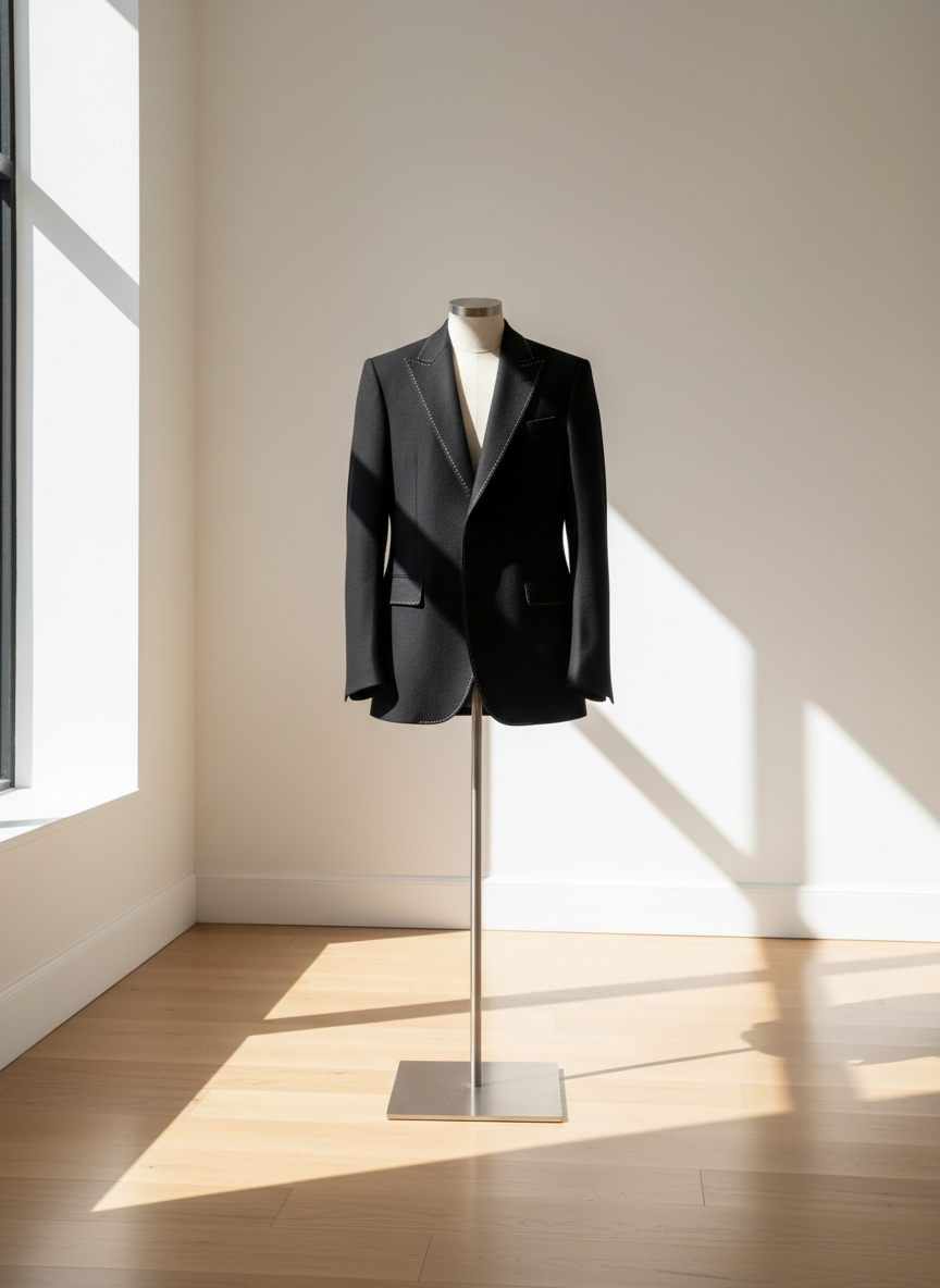 Blazer Noir Structuré