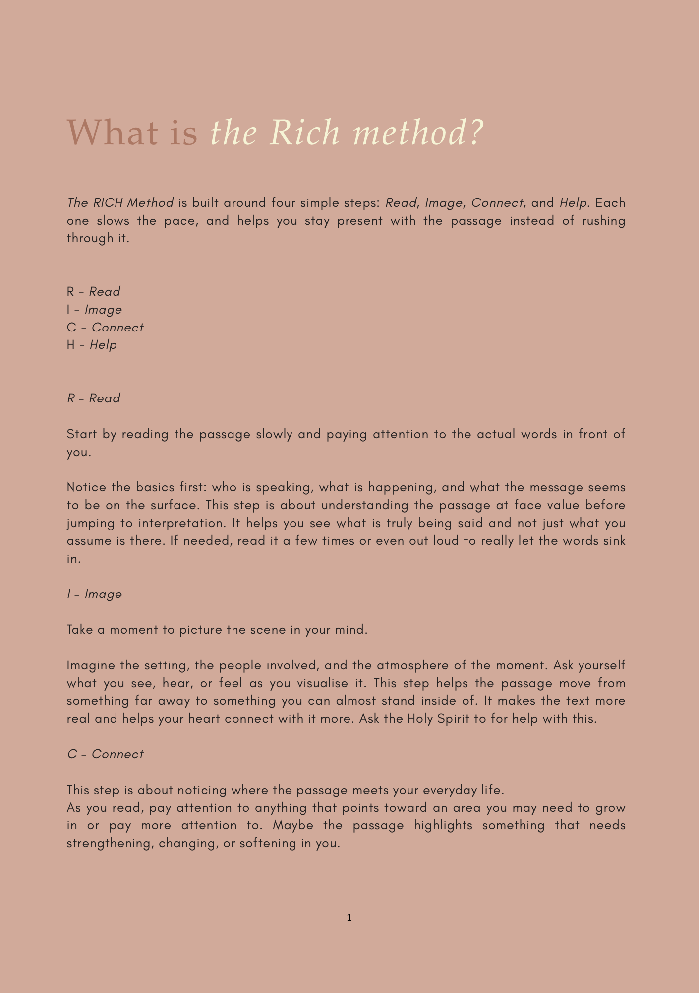 The RICH Method Journal cover