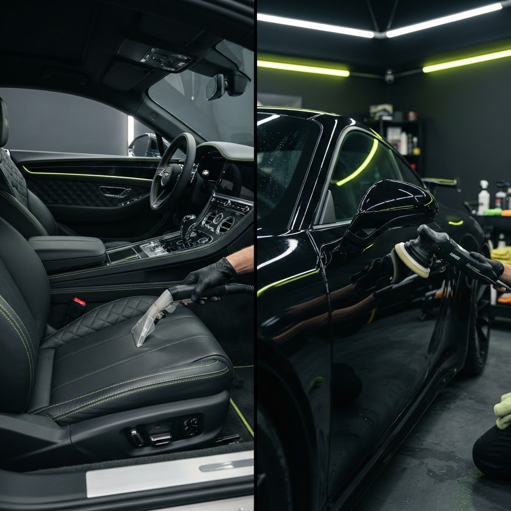 Interior vs. Exterior Detailing: Which Does Your Car Need? visual guide