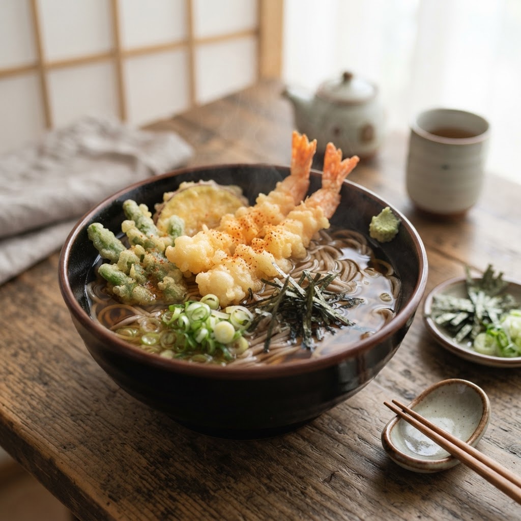 Soba con Tempura